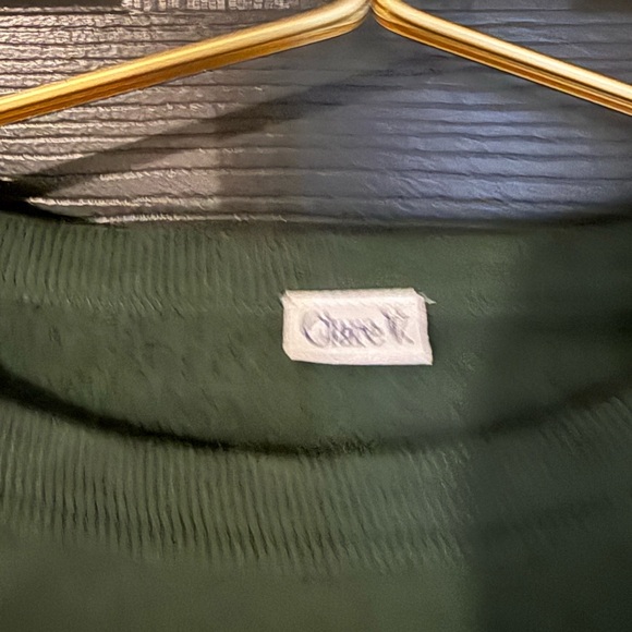 Clare V Green and White Sweater - Picture 4 of 7